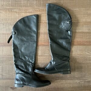 Coach Cheyenne Black Riding Equestrian Leather Boots 6.5